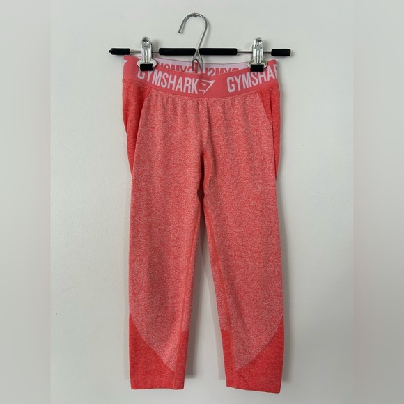 Gymshark Flex Cropped Leggings, Womens Size S, Pink Peach Coral - Picture 1 of 7